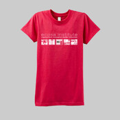 Ecosa Red Fitted Organic Tee